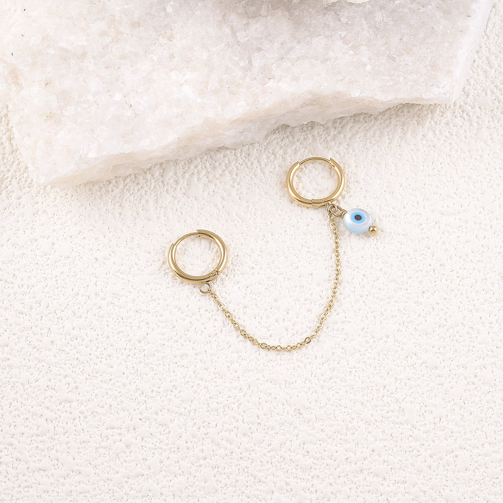 Eye Double Hoop
