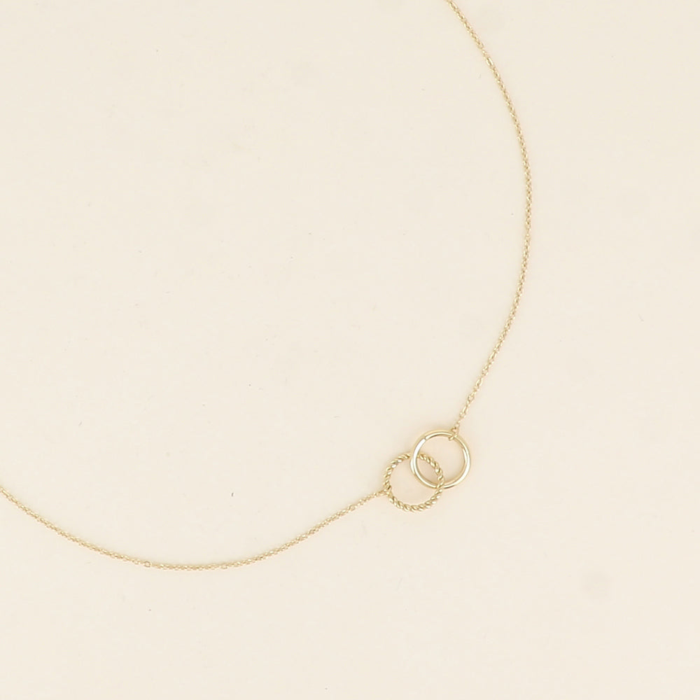 Double Ring Necklace