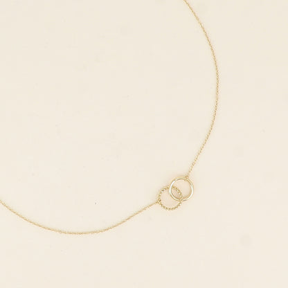 Double Ring Necklace