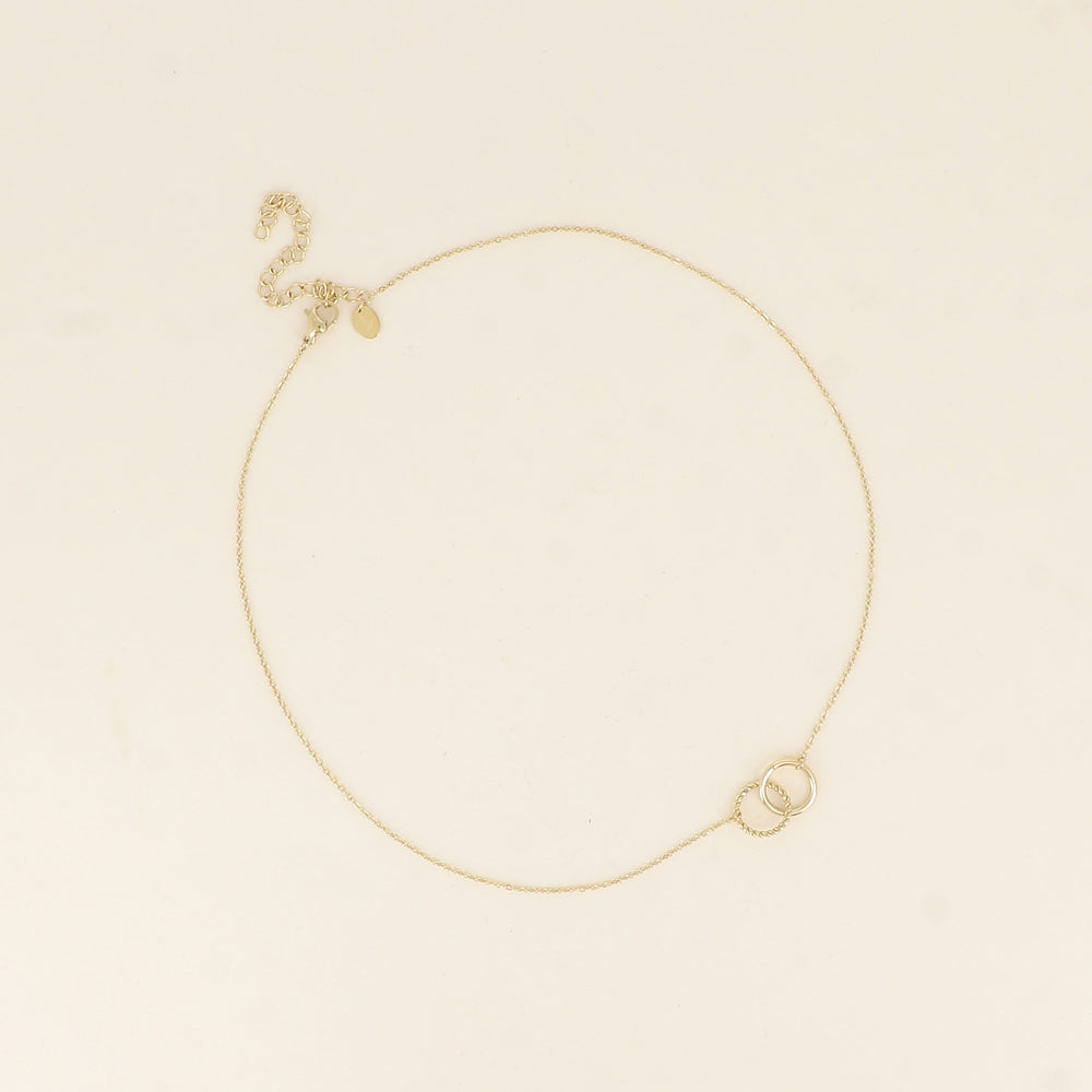 Double Ring Necklace
