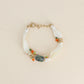 Fabric stone bracelet