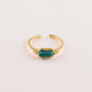 Milgrain stone ring
