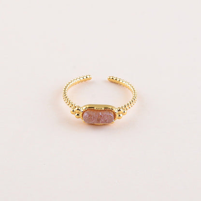 Milgrain stone ring
