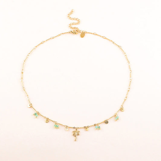 Palm Tree Pendant Necklace