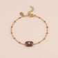 Stone and enamel bracelet