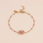 Stone and enamel bracelet