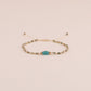 Cord stone bracelet