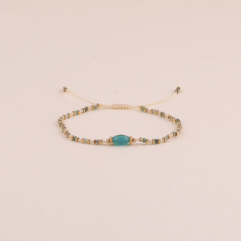 Cord stone bracelet