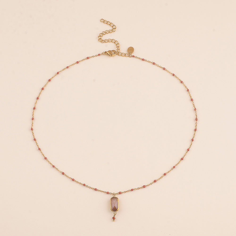 Enamel and Crystal necklace