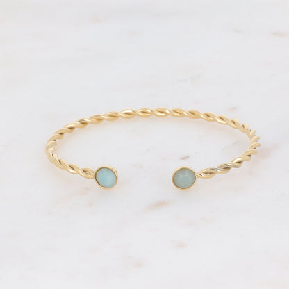 Dalino Stone Gold Bangle