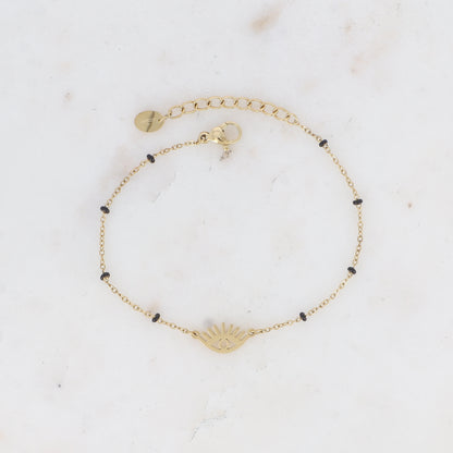 Open work eye pendant bracelet