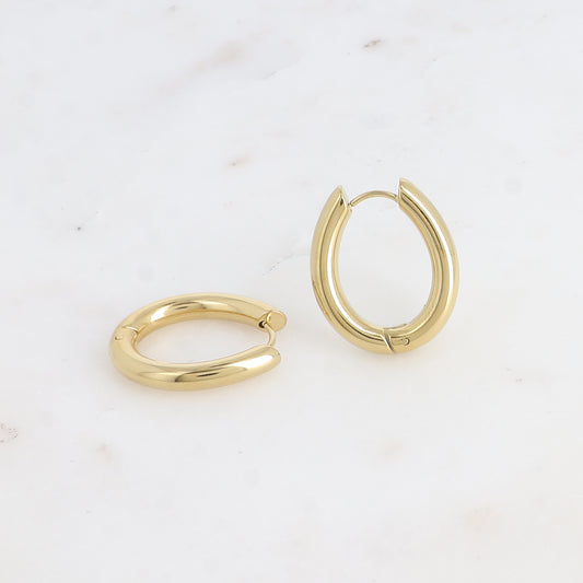 Thick Hoop Earrings