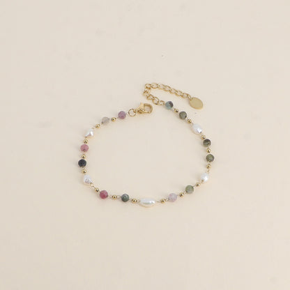 Stone Pearl Bracelet