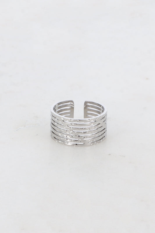 Hammered Lines Ring