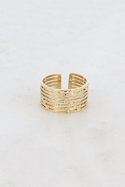 Hammered Lines Ring