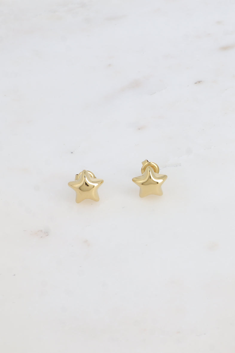 Origami Star Stud Earrings