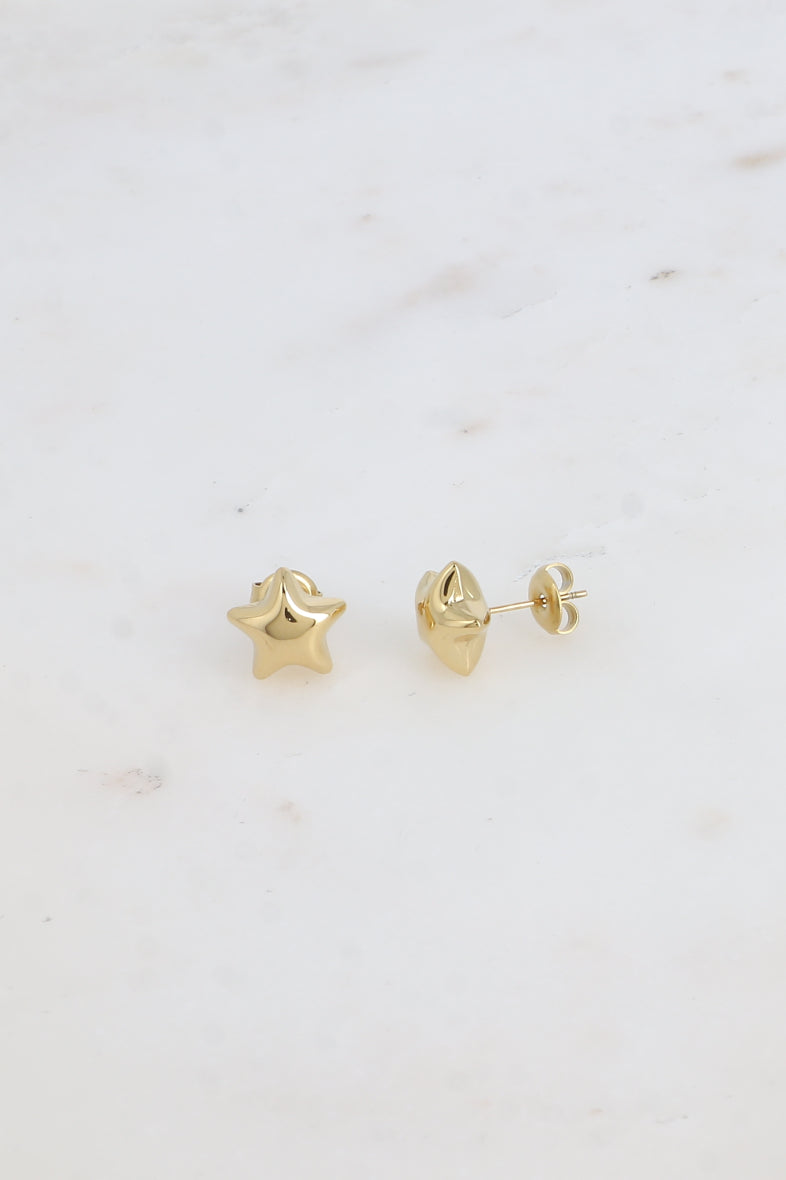 Origami Star Stud Earrings