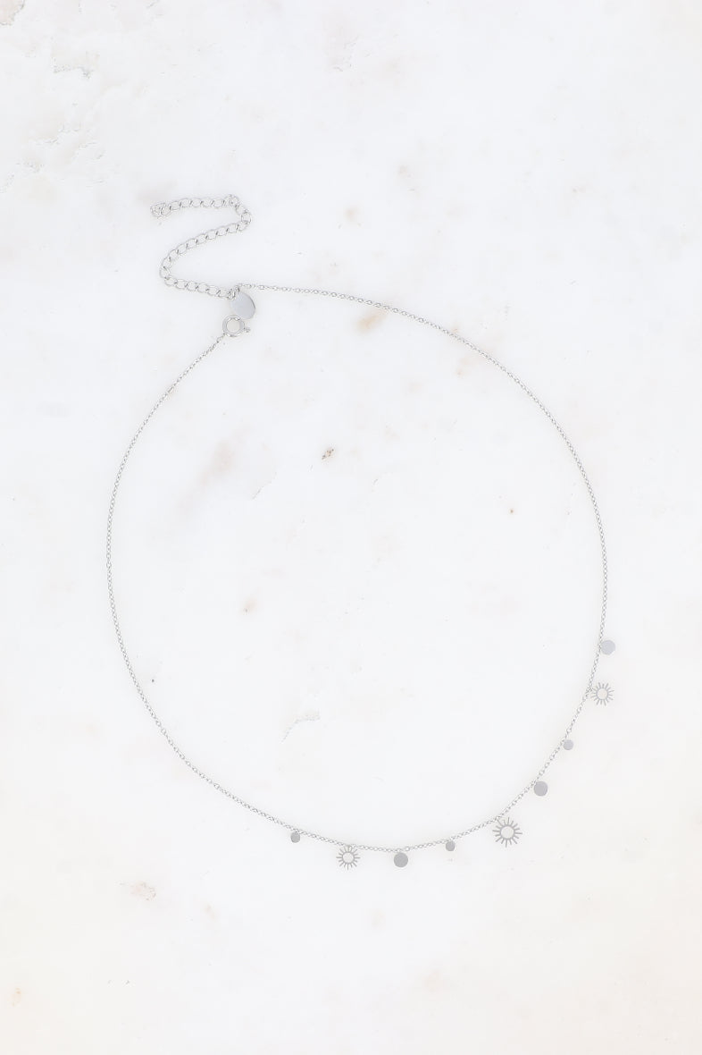 Open Work Sun Necklace