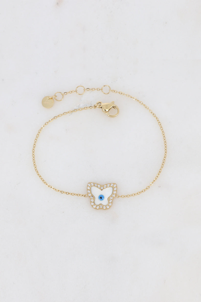 Butterfly Enamel Eye Bracelet