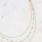 Three Row Natural Stone Necklace
