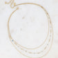 Three Row Natural Stone Necklace