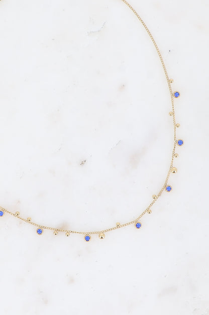 Balls And Cut Crystals Necklace
