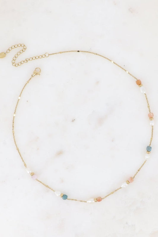 Pearls and Natural Stones Necklace