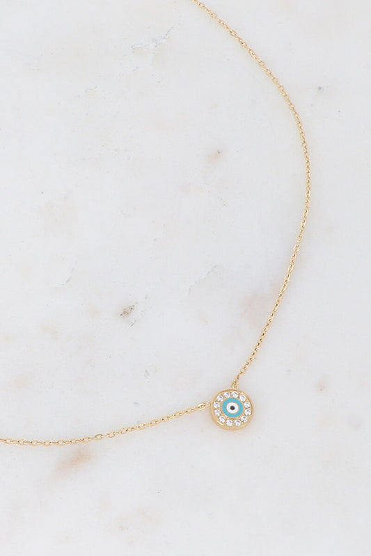Enamel Eye Necklace