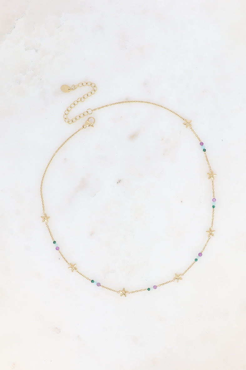 Star Tassels and Beads Necklace