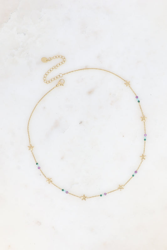Star Tassels and Beads Necklace