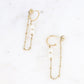 Chain Earring with Resin Beads
